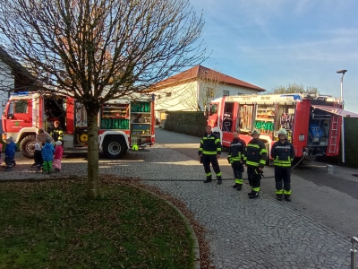 Feuerwehrübung in der Volksschule Rainbach